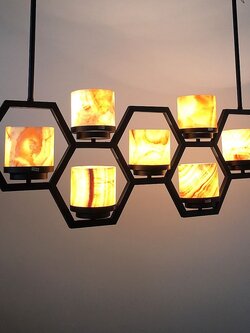 โคมไฟแขวน 82017-7 โคมหินดีไซน์หรู สไตล์โมเดิร์น