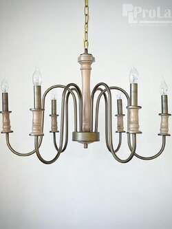 โคมไฟระย้าไม้และโลหะวินเทจ รุ่น YQ9182029