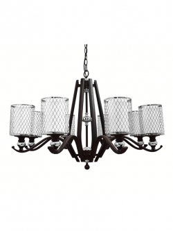 โคมไฟระย้า NS60258/8P โลหะและแก้ว ดีไซน์โมเดิร์นคลาสสิค