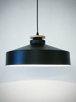 โคมไฟห้อย 8022 ทรงกรวยสีดำ เรียบหรูแต่งบ้านลอฟต์