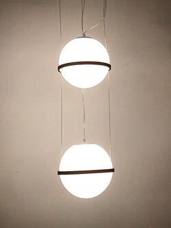 โคมไฟแขวน BALL/2 ทรงกลมคู่ มินิมอล เรียบหรู
