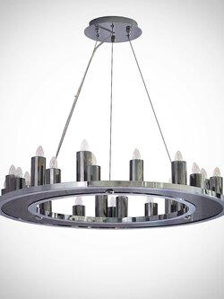 โคมไฟระย้า SD697-26B โมเดิร์นหรูหรา ดีไซน์วงแหวนคู่