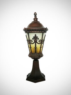 โคมไฟหัวเสา 0131C/S ดีไซน์ยุโรป คลาสสิก สำหรับตกแต่งภายนอกบ้าน