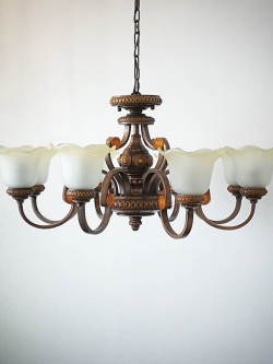 โคมไฟระย้า 8089-8 ดีไซน์วินเทจ หรูหราแบบยุโรป