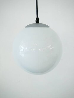 โคมไฟห้อยเดี่ยวแก้วนม ทรงกลม 8 และ 10 นิ้ว เรียบหรูมีสไตล์