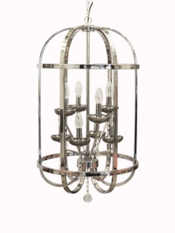 โคมไฟห้อย รุ่น SP9702-8 หรูหราด้วยโลหะและคริสตัล