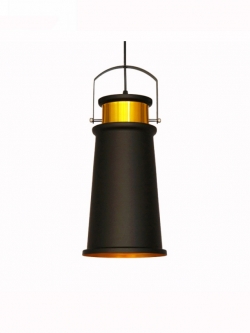 โคมไฟห้อยโมเดิร์น 8386/1B สีดำทอง ทรงสูง หรูหรา