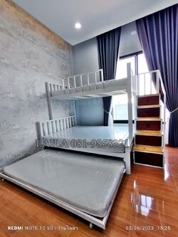 A100 ลิ้นชัก-SL5ฟุต เตียง5ฟุต บน3.5ฟุต สไลด์ 5ฟุต ชุดบันไดลิ้นชัก