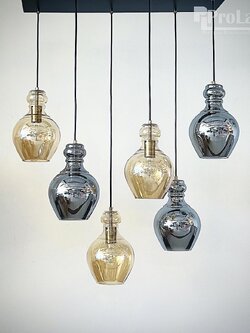 โคมไฟห้อยแก้วรมควัน รุ่น 2092-6