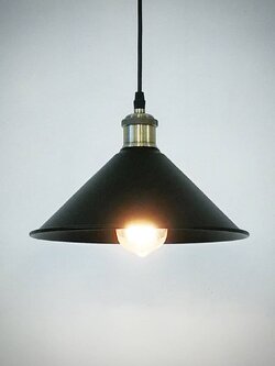 โคมไฟห้อย 9007 ทรงกรวยลอฟต์ เรียบเท่เหมาะกับคาเฟ่