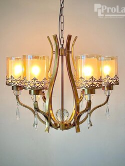 โคมไฟระย้า 8269-6H สีทองคลาสสิก