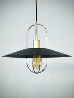 โคมไฟห้อย 8081 โมเดิร์นวินเทจ สีดำทอง เรียบหรู ดูดีทุกมุม