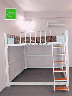 AM-108 เตียงเหล็กลอย 5 ฟุต ราคารวมที่นอน