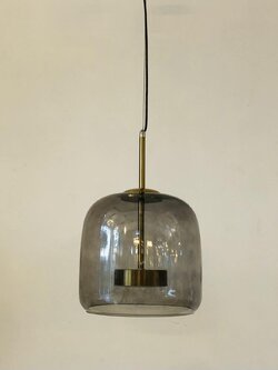 โคมไฟห้อย 11490/1S GREY แก้วทรงกระบอก