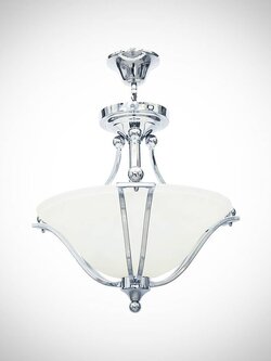 โคมไฟห้อย VC1501-3P ดีไซน์คลาสสิก โครงโครเมียม