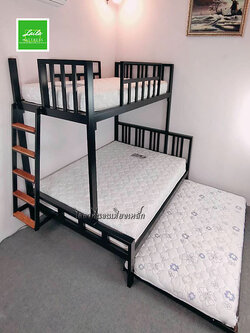 AM100-SL เตียงเหล็ก 5 ฟุตบน 3.5 ฟุต สไลด์ 3 ฟุต ราคารวมที่นอน