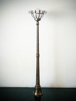 โคมไฟสนาม 740Pole 8 นิ้ว นม-หนวด ทองปัดดำ