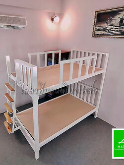 A102 เตียงเหล็ก 3.5 ฟุต 2 ชั้น