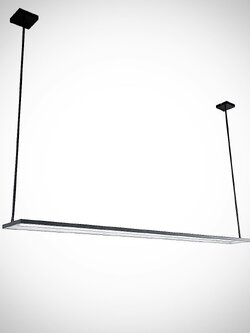 โคมไฟห้อย P1/200x2000x1200 ทรงแท่งเรียบหรู แสงวอร์มไวท์