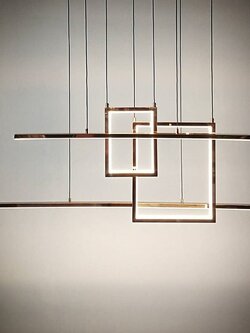 โคมไฟห้อย 7766/S ดีไซน์เรขาคณิตล้ำสมัย