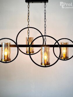 โคมไฟแขวน 15042-4 วงกลมทองหรู