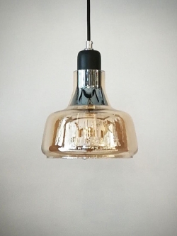 โคมไฟห้อย 6806/1 โคมแก้วดีไซน์ลอฟท์ ทรงโดม ขนาดกะทัดรัด