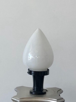 โคมไฟหัวเสา บัวเรียบ นม