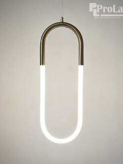 โคมไฟห้อยทรงตัวยู LED สีทอง รุ่น 11006/1