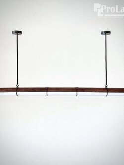 โคมไฟแขวน YQ2025128/1500 ลายไม้เข้ม ดีไซน์ยาวโมเดิร์น