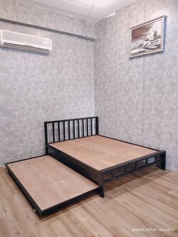 B101-SL3 เตียงเหล็ก 5ฟุต สไลด์ 3ฟุต