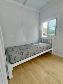 เตียงเหล็กชั้นเดียว 3 ฟุต พร้อมที่นอนหนา 8 นิ้ว ชุดโปรโมชั่น