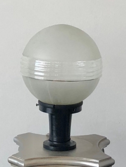 โคมไฟหัวเสา ห้าเส้นพ่นทราย