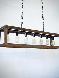 โคมไฟห้อยไม้ SY9400-7 สไตล์ลอฟต์