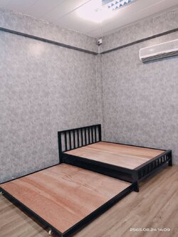 B101-SL5 เตียงเหล็ก 5ฟุต สไลด์ 5 ฟุต