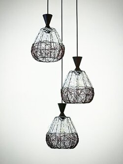 โคมไฟแขวน SP5005-3 โครงลวดดีไซน์ทรงหยดน้ำ สวยแปลกตา