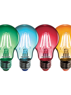 หลอดแอลอีดี ToLEDo Retro Chroma GLS 4W G/B/R/O E27 4PK SL