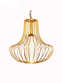 โคมไฟห้อย 67940-1P กรงทอง ดีไซน์หรูหรา