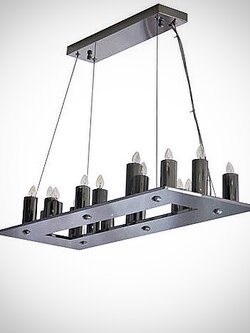 โคมไฟระย้า SD387-18 ทรงเหลี่ยมโมเดิร์น หรูหราทุกมุมมอง