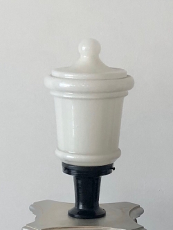 โคมไฟหัวเสาขวดโหลหัวกลม นม