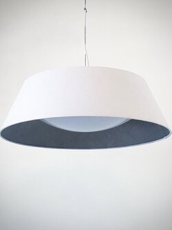 โคมไฟแขวน 80390L/3P สไตล์มินิมอล หุ้มผ้า ให้แสงนุ่มนวล