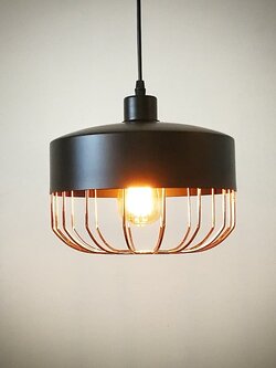 โคมไฟแขวน 9609-C สไตล์โมเดิร์นลวดโลหะโรสโกลด์ เรียบหรูมีเสน่ห์