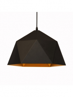 โคมไฟห้อยโมเดิร์นทรงเหลี่ยม 9510-480 สีดำด้าน