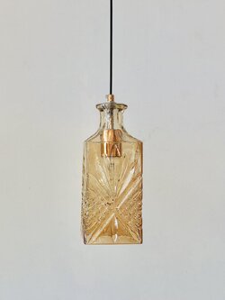 โคมไฟแขวนแก้ววินเทจ 11549/1D สี Amber