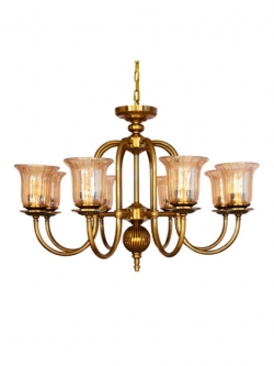 โคมไฟห้อย VC1252/8 คลาสสิกหรู โลหะสีทองทองเหลือง