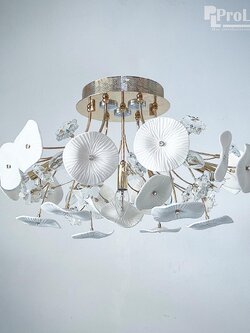 โคมไฟเพดานดอกไม้เซรามิคหรู รุ่น 6821/7X
