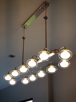 โคมไฟแขวน 5093-12 ดีไซน์โมเดิร์นหรูหรา