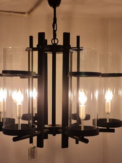 โคมไฟแขวน DSJ6163-6 โมเดิร์นลอฟท์แก้วใส