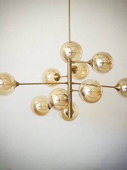 โคมไฟเพดาน SP9713/10 โครงสีทองหรู