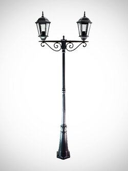 โคมไฟสนาม PL-HD1/2 (ก้านอลูมิเนียมแขนตรง ตัว S ใหญ่)