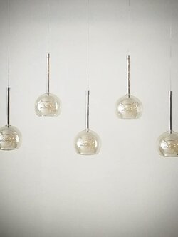 โคมไฟแขวน 6215/5 ดีไซน์ทรงกลมสมัยใหม่ สายปรับได้